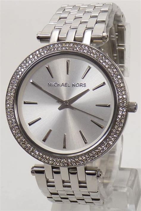 michael kors damenuhr silber strass